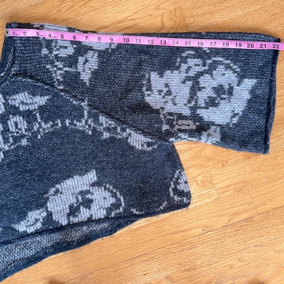 Free People Knit Rose Motif Mohair Sweater - Picture 5 of 7